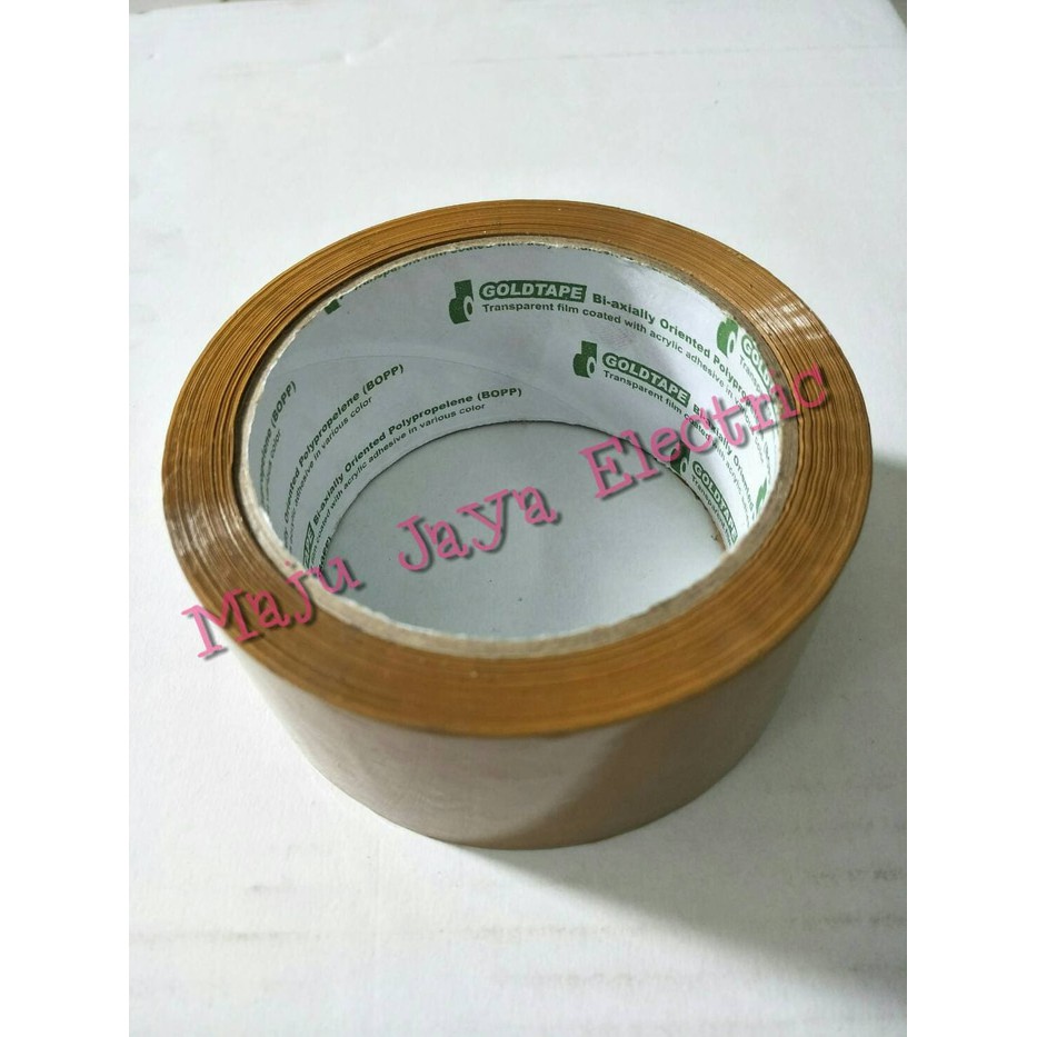 Lakban / Isolasi / Isolatip Coklat Goldtape 2" Inch In 90 Y Yard 2Inch - Cokelat Tua