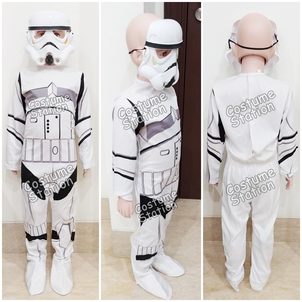 Kostum Star Wars Storm Trooper / Costume Prajurit Star Wars Disney anak laki