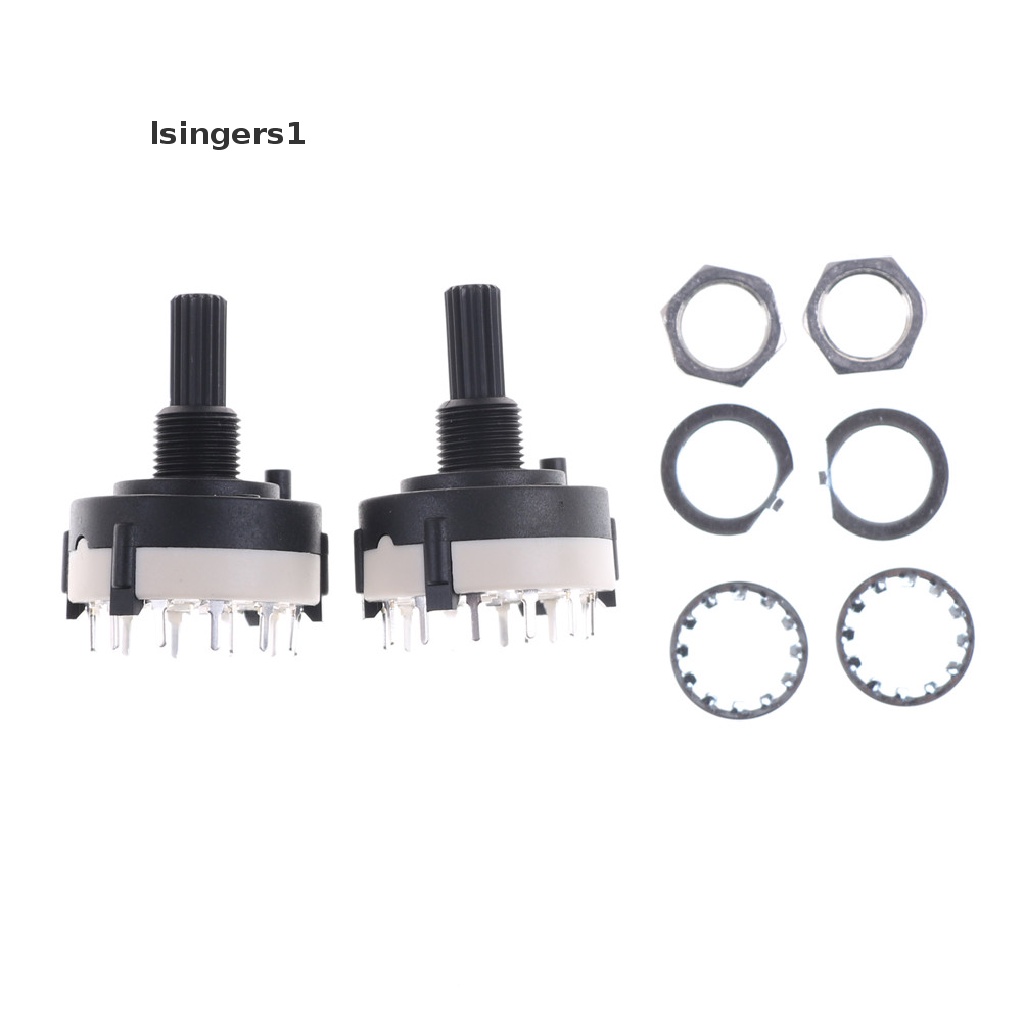 (lsingers1) 2pcs Switch Panel PCB 12 Posisi 1 Tiang 18 Gigi Shaft Adjustable