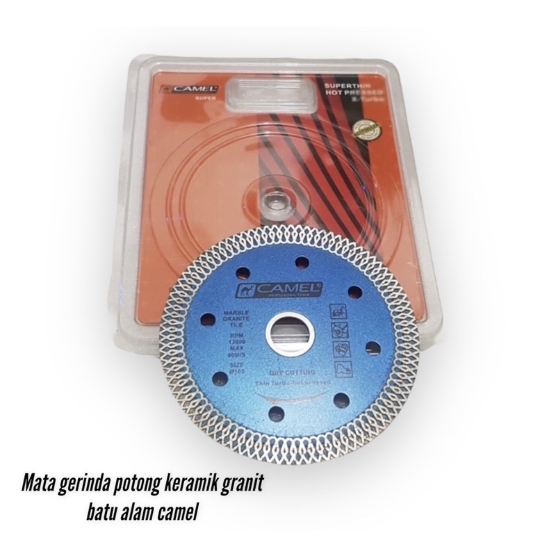 Mata gerinda potong keramik granit Camel diamond wheel 4”
