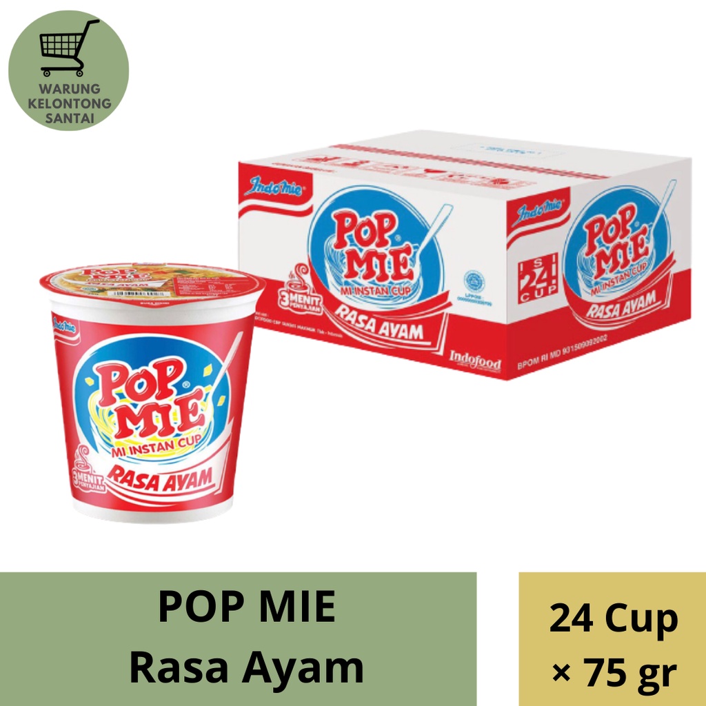 Jual Pop Mie Kuah Rasa Ayam Dus Pcs Pop Mie Mi Instan Cup Ayam