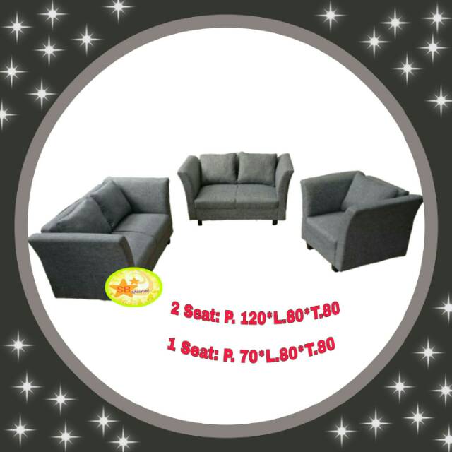 SOFA MINIMALIS MODERN RETRO 221 + MEJA