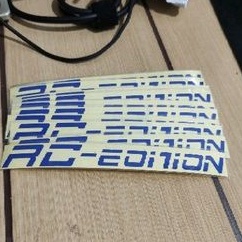 stiker RC-EDITION stiker shock depan motor