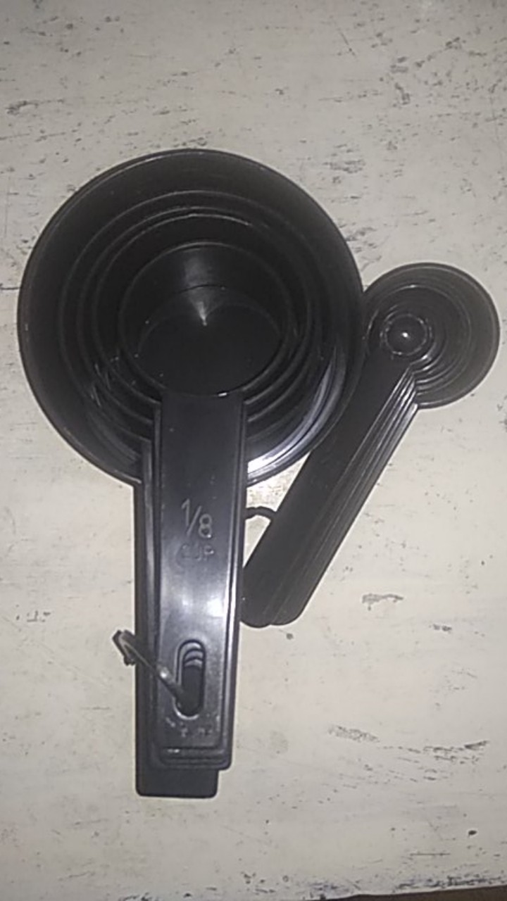 Sendok Ukur Plastik Alat Dapur 10pcs Per Set - Ku020