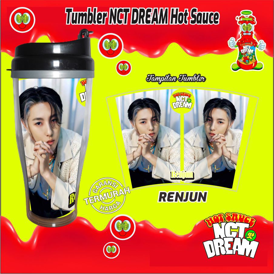 Tumbler NCT DREAM HOT SAUCE Nama Member