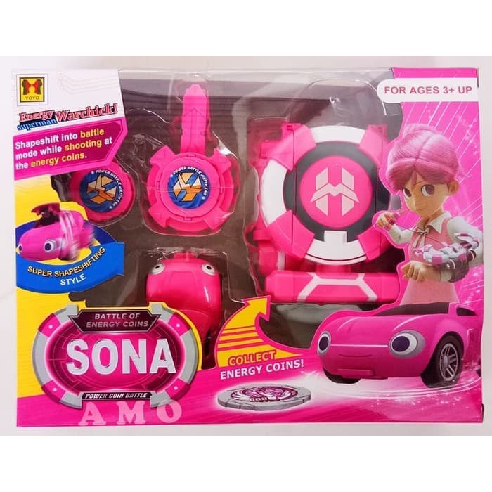 ik299 JAM TANGAN MOBIL WATCH CAR SONA PINK