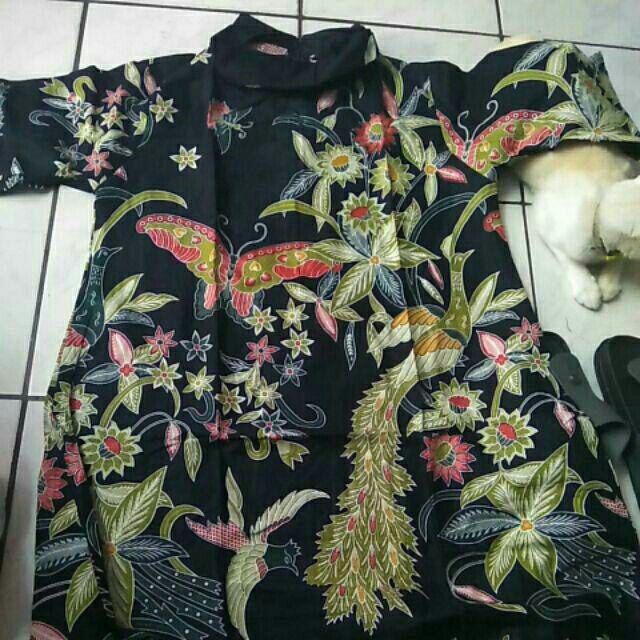 Grosir Terlaris Serut Genes Jelita Tunic Navbor Yelbor Whitbor Creambor Tunik Batik Modern Hrb030