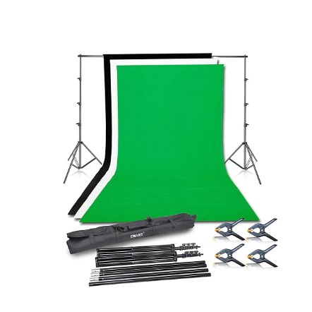 Paket Background stand dan kain green screen - AB1