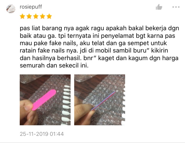 [HANAMI] KIKIRAN KUKU / KIKIR KUKU PALSU / nail file mini buffer