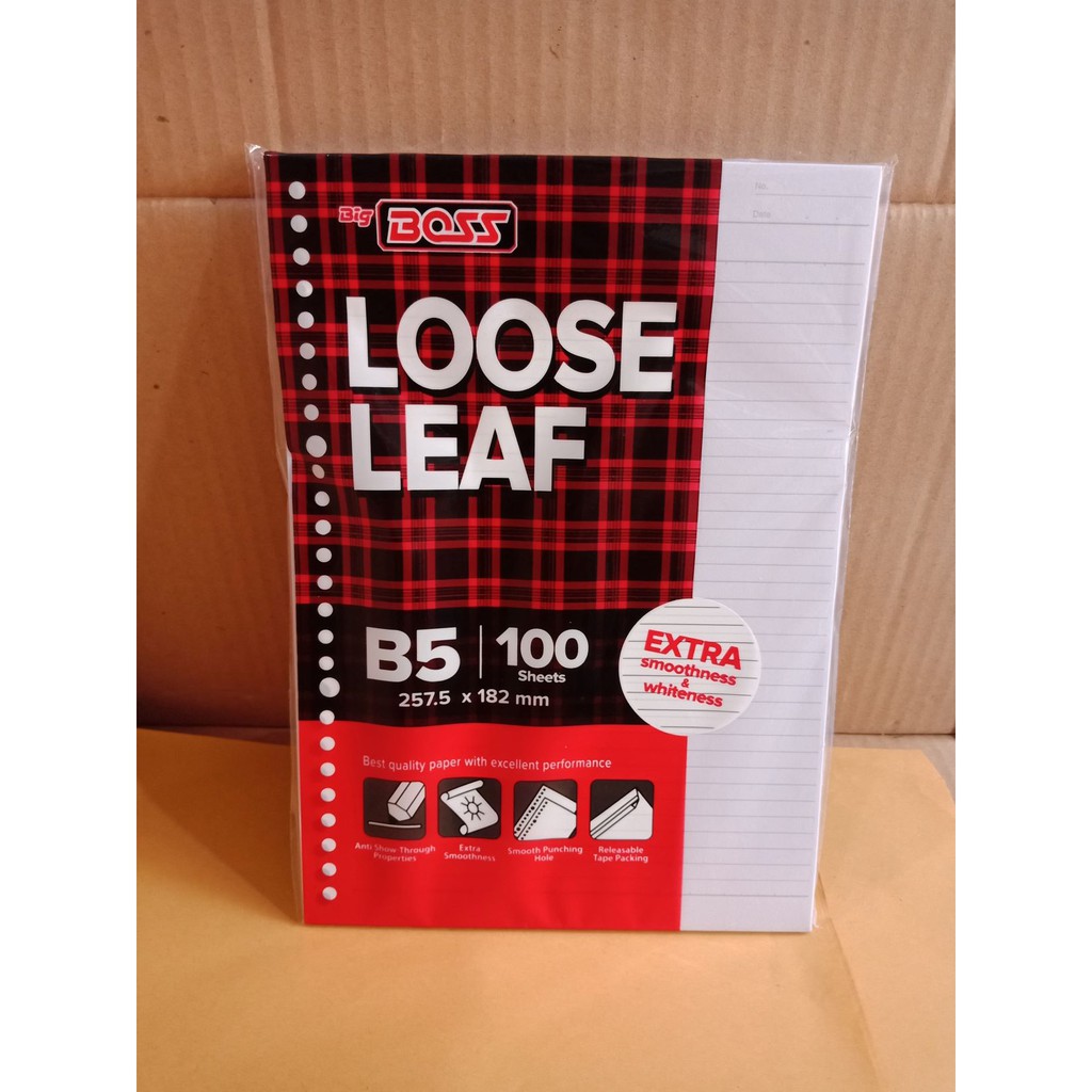 

LOOSE LEAF B5 100