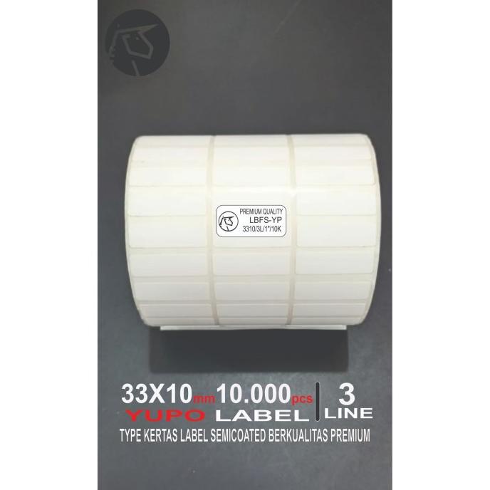 

Label Barcode 33x10 mm @ 10.000 pcs ( YUPO )