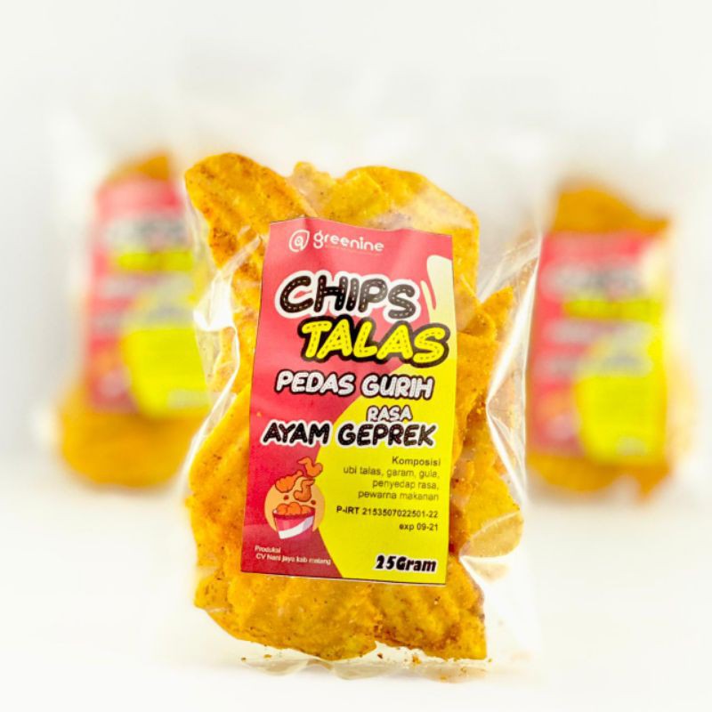 

Easrumart Chips Talas Keripik Talas Pedas Rasa Ayam Geprek Enak Gurih Renyah 25G