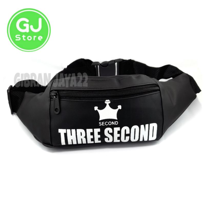 Waistbag Tas Selempang Hitam Pria dan Wanita Waterproof