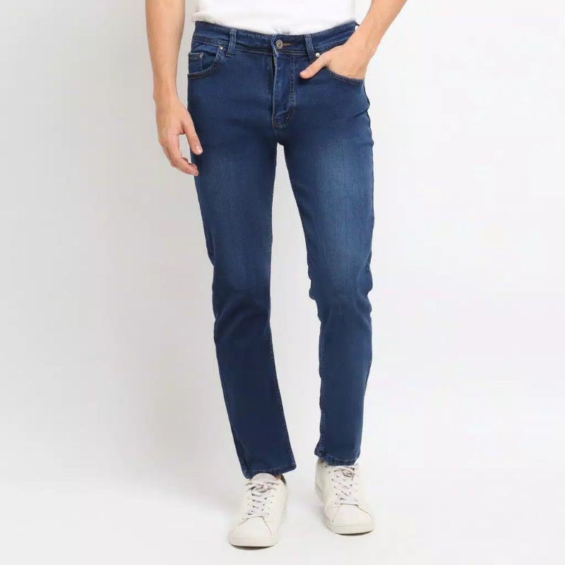 Celana Jeans Panjang Pria L&G - Stretch Slim Fit  - ST526 / ST523