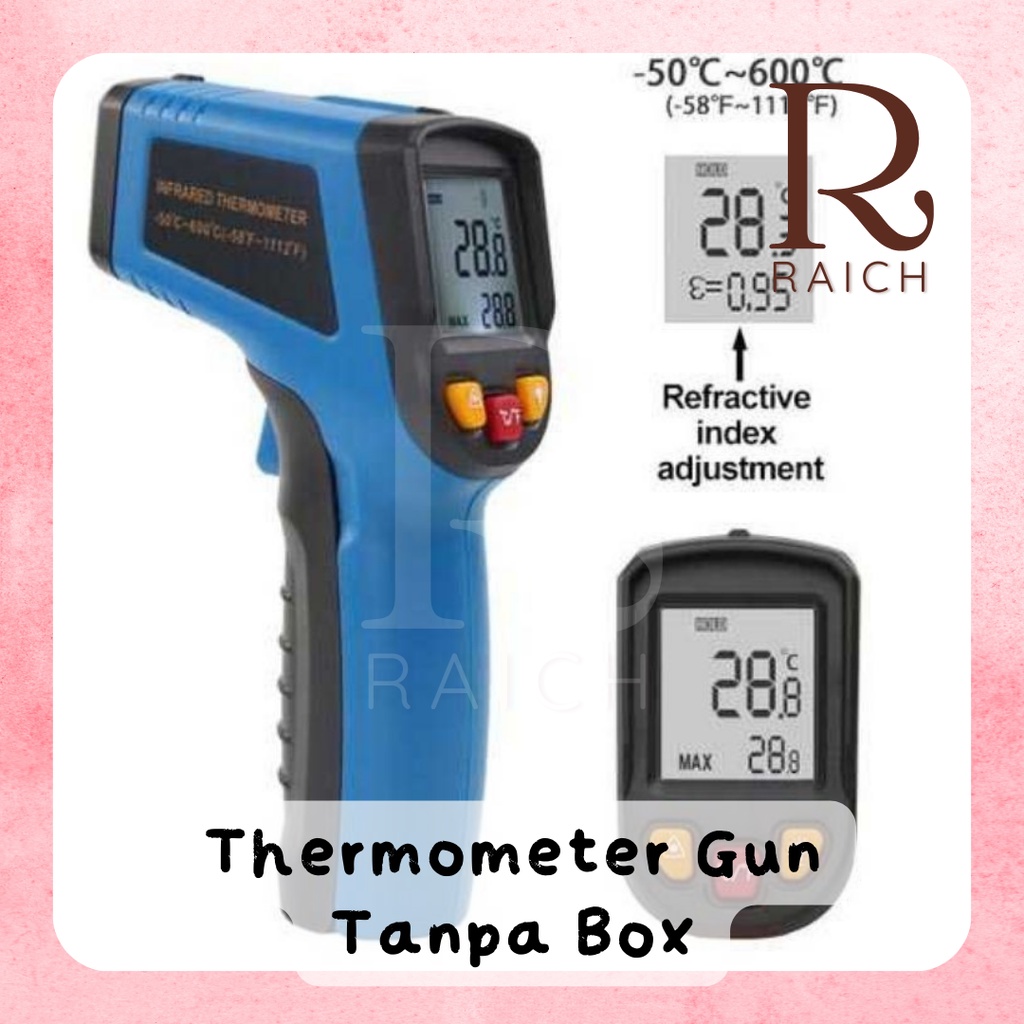 THERMOMETER GUN TANPA BOX Termometer Masak Tembak Infrared Non Contact Digital Cooking Pengukur Suhu