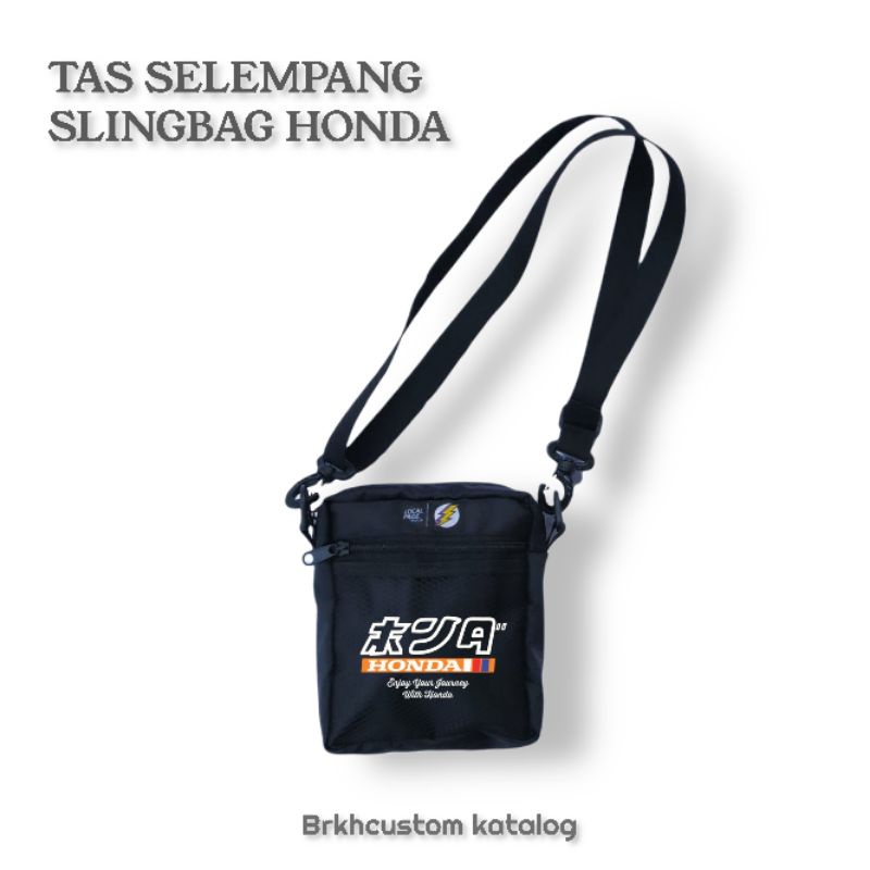 TAS SELEMPANG PRIA WANITA HONDA SLINGBAG MINI BRKHCUSTOM HEREX HONDAGANK CB 100 GL PRO CLASSICGANK SHOULDERBAG