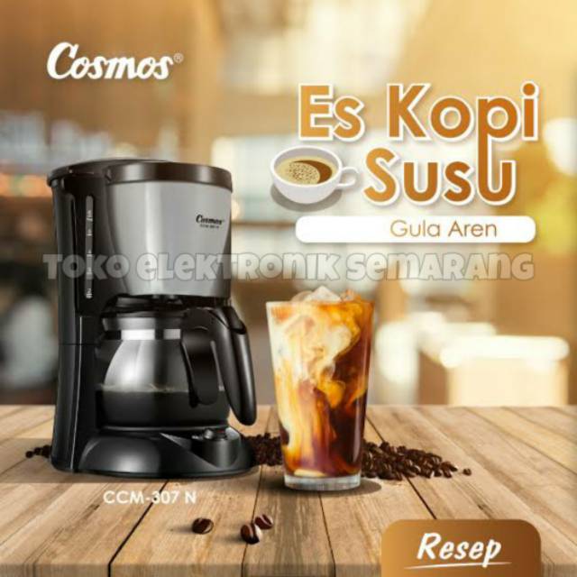 COSMOS COFFEE KOPI MAKER CCM 307 PENYEDUH KOPI 0.65L 600 Watt