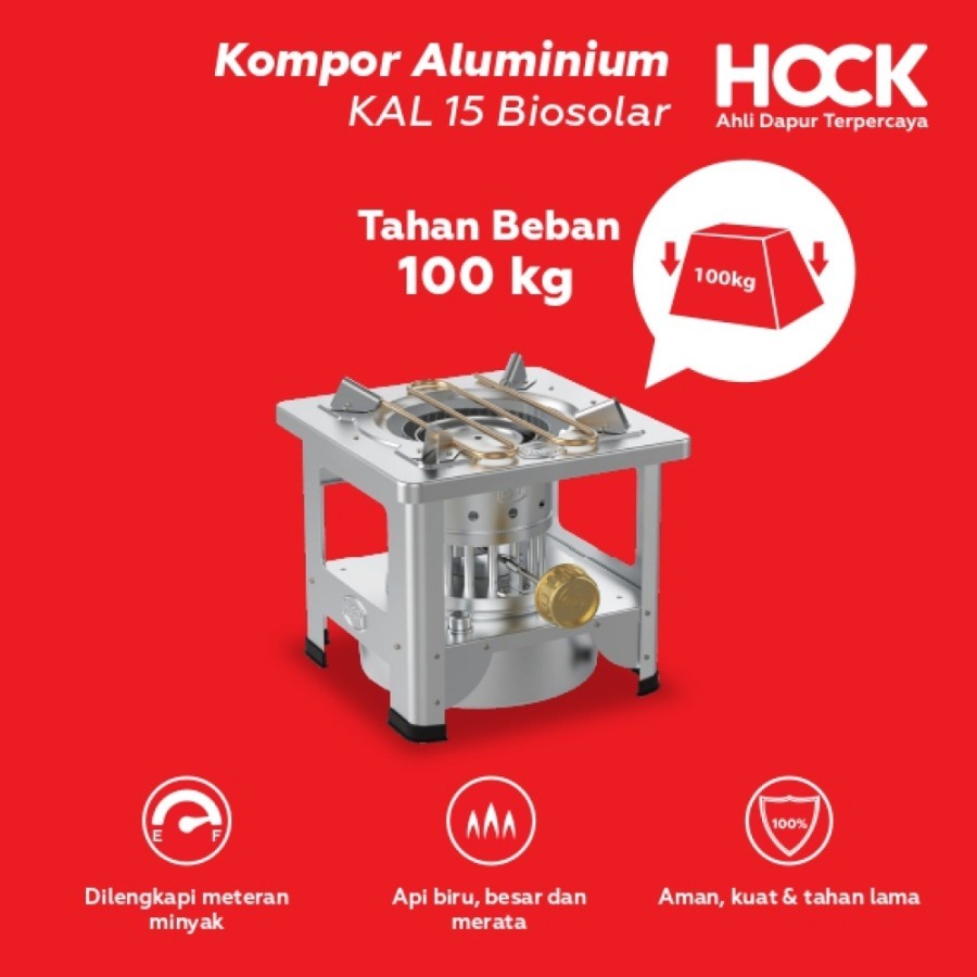 Kompor Aluminium Biosolar 15 Sumbu KAB15ML