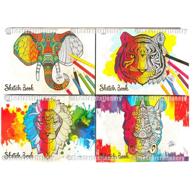 

(1 Biji) Sketch Book Kiky A3 50 Lembar 29.7 x 42 Cm / Kiky Buku Sketsa Ukuran A3 Isi 50 Lembar / Buku Sketsa Kiky A3 50