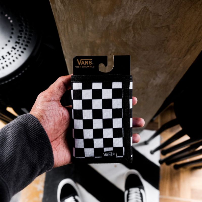 Vans Wallet Checkerboard Black White Original