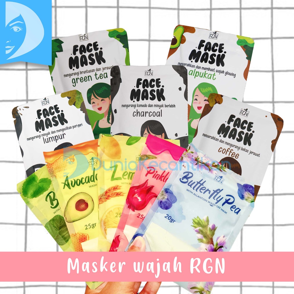 Masker Wajah Organik RGN Beauty Care / Regina Beauty Care Face Mask / Masker Organik RGN