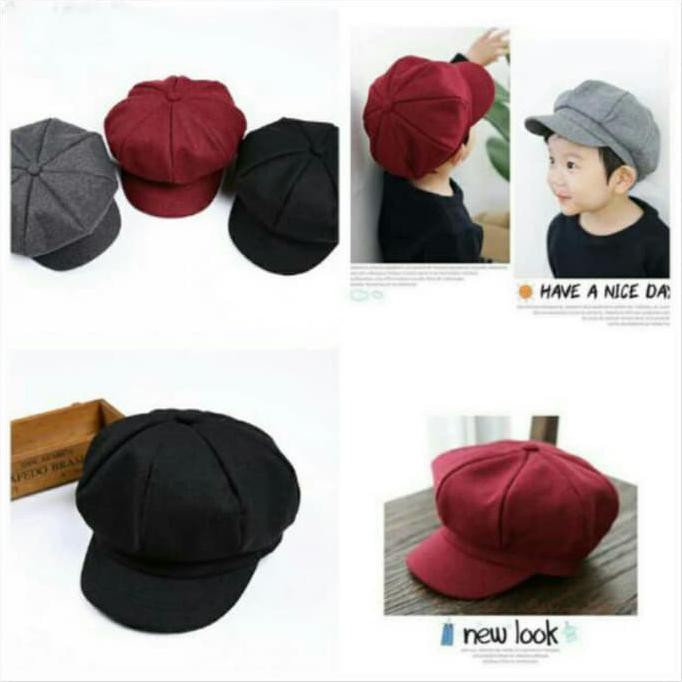 barang berkualitas ] pengiriman cepat ] kualitas terbaik topi anak apolo mario bros newsboy hat kids
