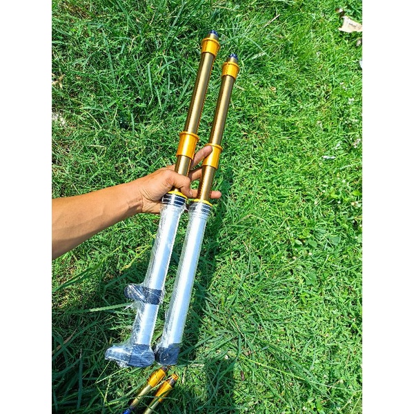 As 26 as26 TINGGAL PASANG skok as26 gold blue green crom bottom Mio original bubut CNC PNP Herex Vix