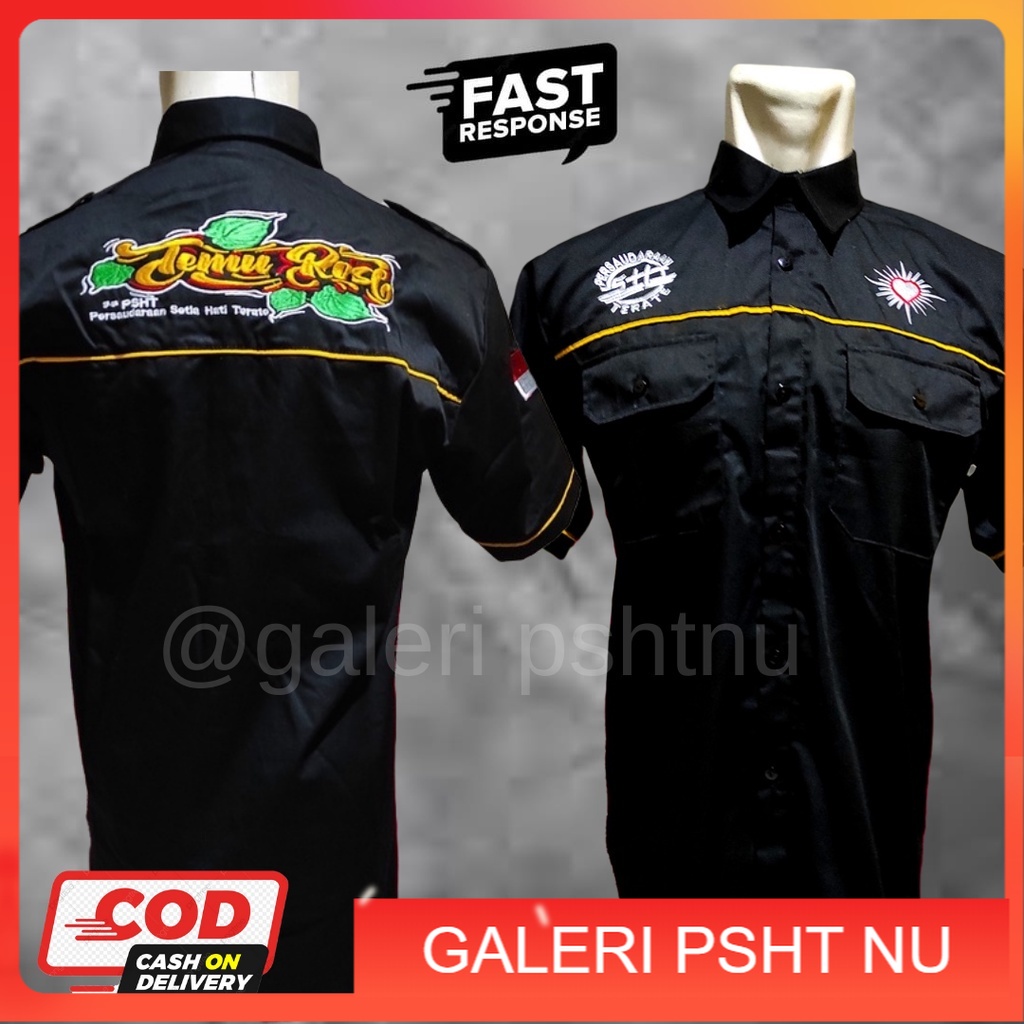 KEMEJA TEMU ROSE - KEMEJA PSHT TERBARU - KEMEJA SH TERATE PSHT - KEMEJA PSHT - KEMEJA PSHT BORDIR - 