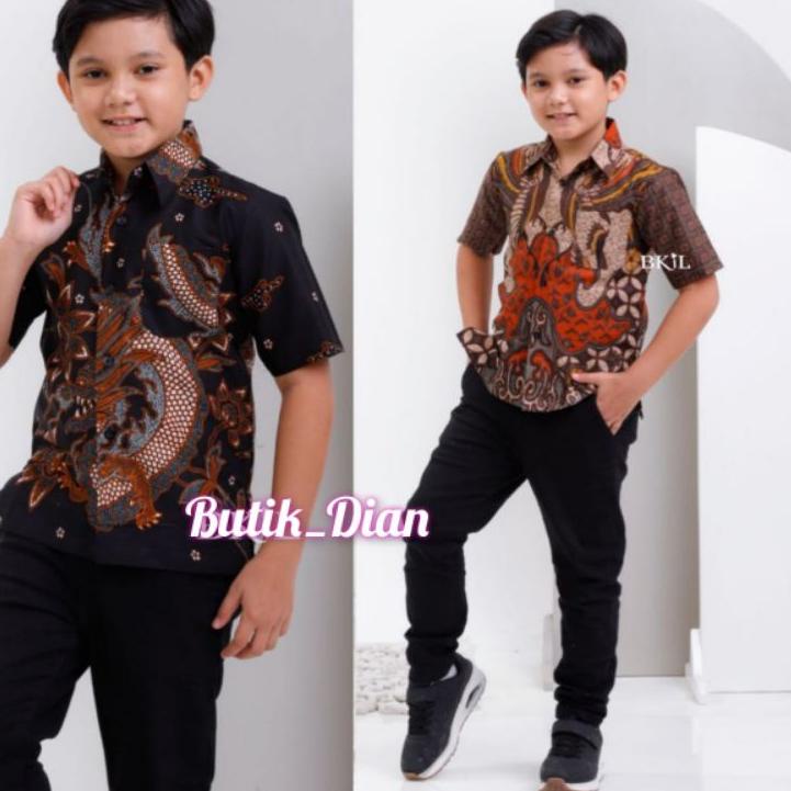 Muraaaahh.. Kemeja batik anak-Batik anak-Baju batik anak laki-laki umur 2-12th hem anak BUTIKDIAN