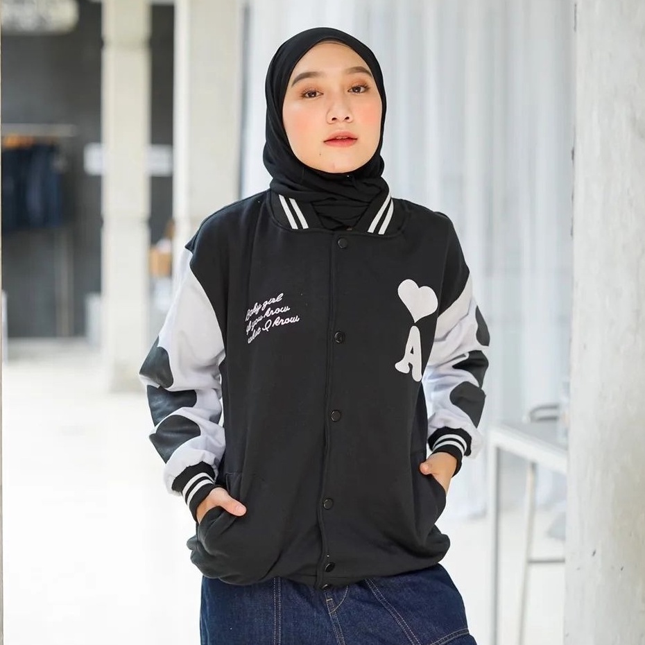 Public - A Love Baseball - Jaket Baseball Varsity Unisex Terbaru