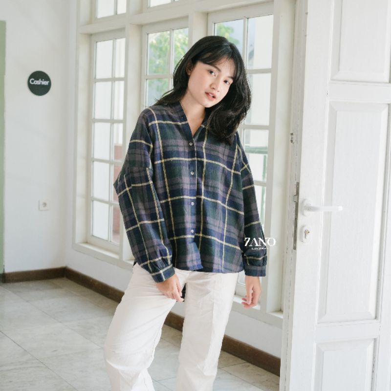 ZANO BASICS Oversized Shirt - Kemeja Flanella