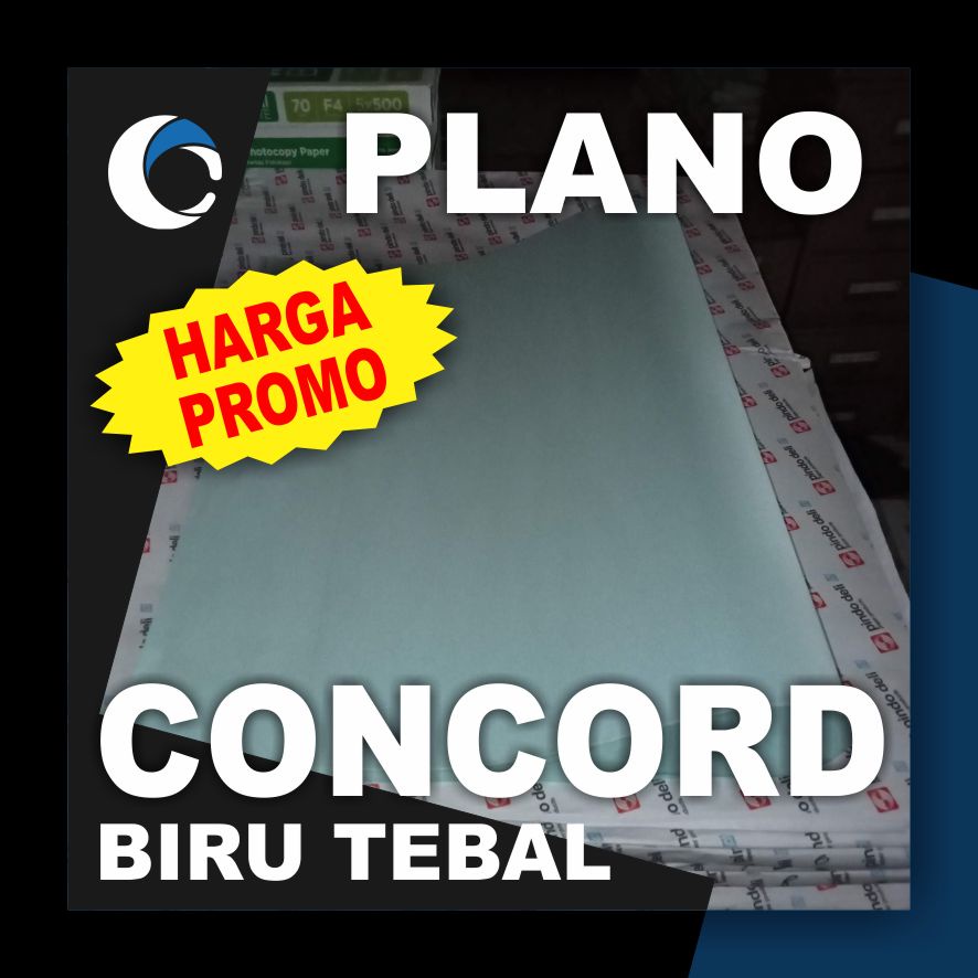 

KERTAS CONCORDE BIRU TEBAL 220 GSM Uk [ PLANO ] 79 cm X 109 cm ( 5 LEMBAR )