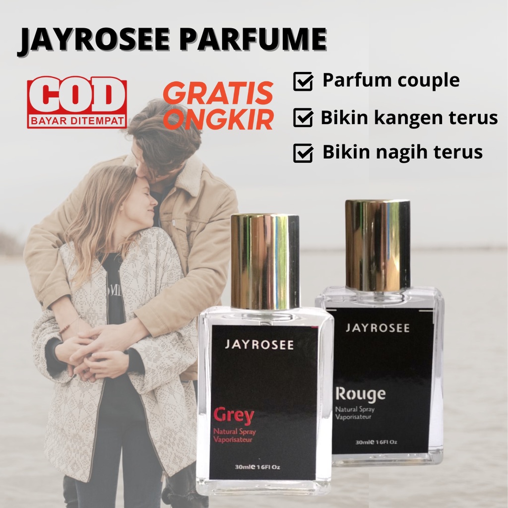 Parfum Jayrosee Eau De Parfume - Grey Rouge Noah Luke - Parfum Pria dan Wanita 30ml Best Seller No.1