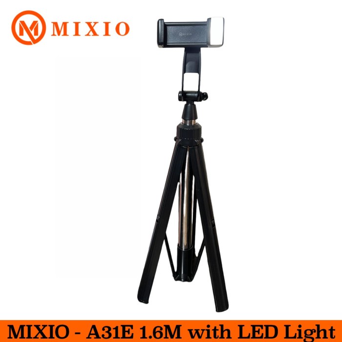 MIXIO - A31E 160CM Tongsis Bluetooth Tripod with LED Light Selfie