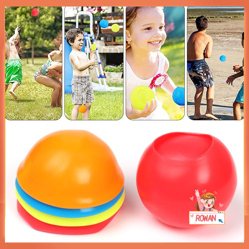 R-flower 4 / 8Pcs / Set Mainan Bom Balon Air Reusable Untuk Anak Laki-Laki / Perempuan / Pantai