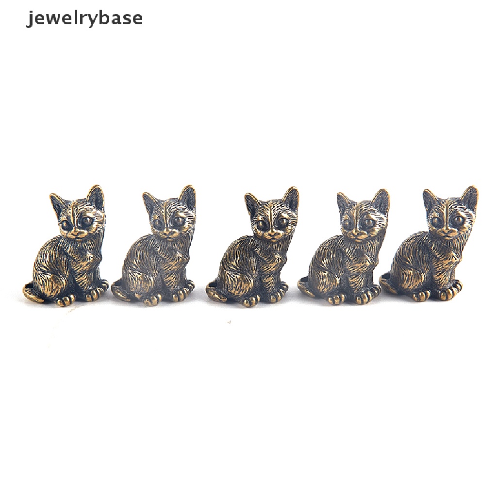 (jewelrybase) Tempat Dupa Bentuk Kucing Ukuran Kecil Model Vintage Bahan Kuningan