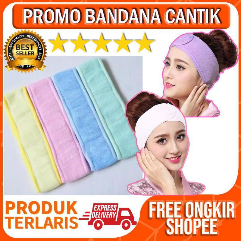 TERMURAH!! Bandana Masker - Bando Cuci Muka - Facial Headband