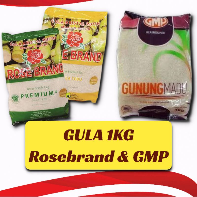 

GULA PASIR 1KG GUNUNG MADU/GMP & ROSEBRAND