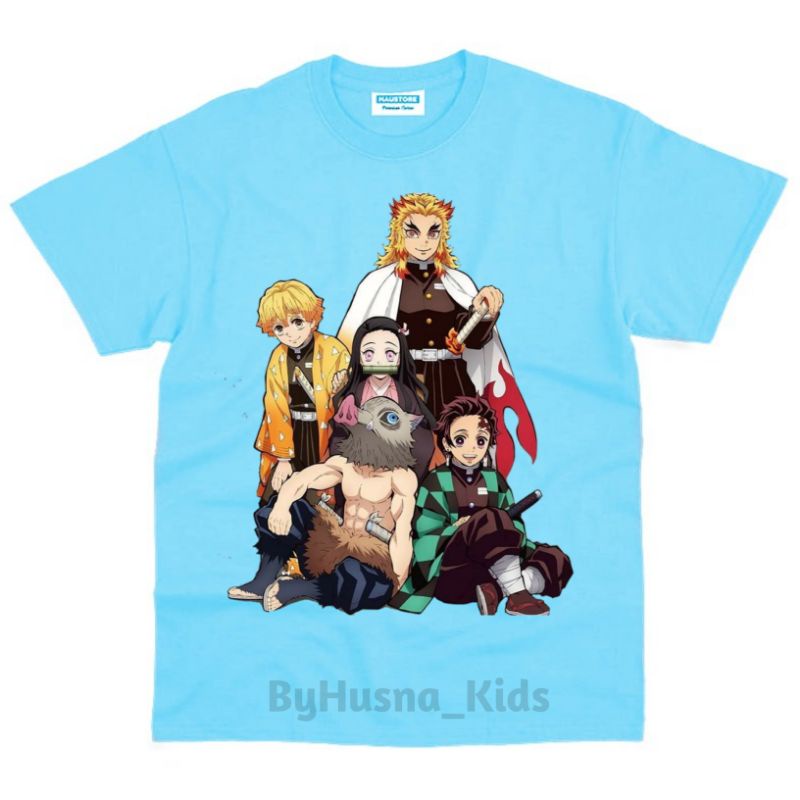 NEZUKO BAJU ANAK KAOS ANAK  NEZUKO ANIME KIMETSU NO YAIBA DEMON SLAYER BAHAN PREMIUM PAKAIN ANAK ATA