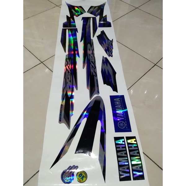 Striping stiker f1zr fizr milenium biru hologram