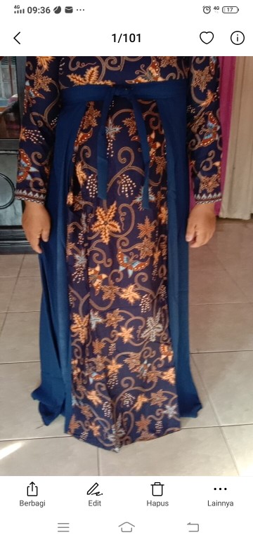 Maura Couple Sania Ruffle Batik Couple Ori Ndoro Jowi Garansi Termurah