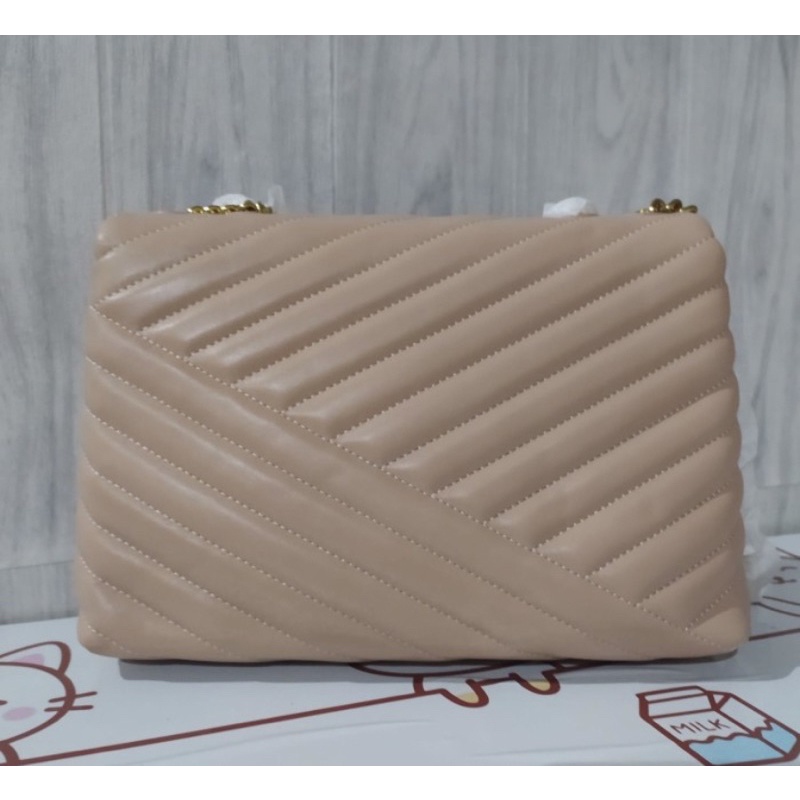 Tory Burch Kira Chevron Convertible Shoulder Bag ( Devon Sand )