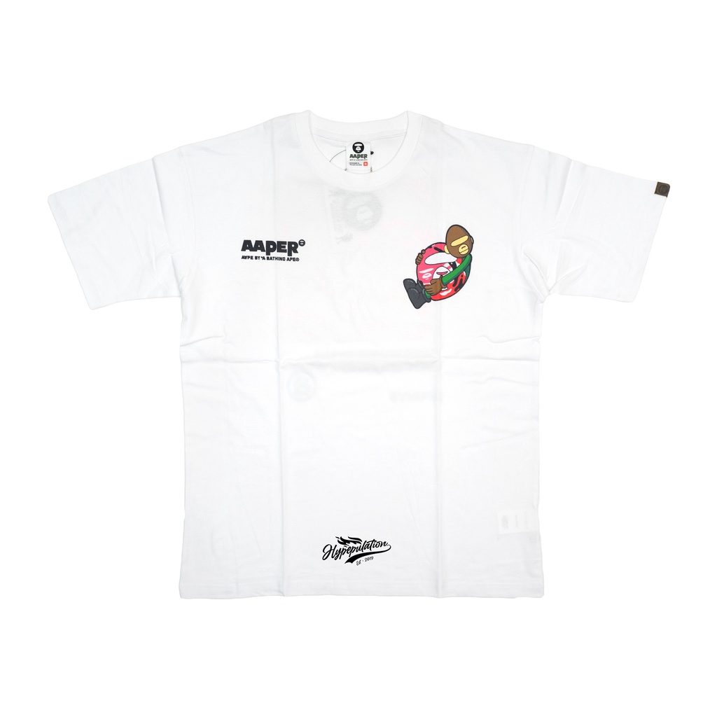 Aape AapeR Back Printed White Tee ORIGINAL
