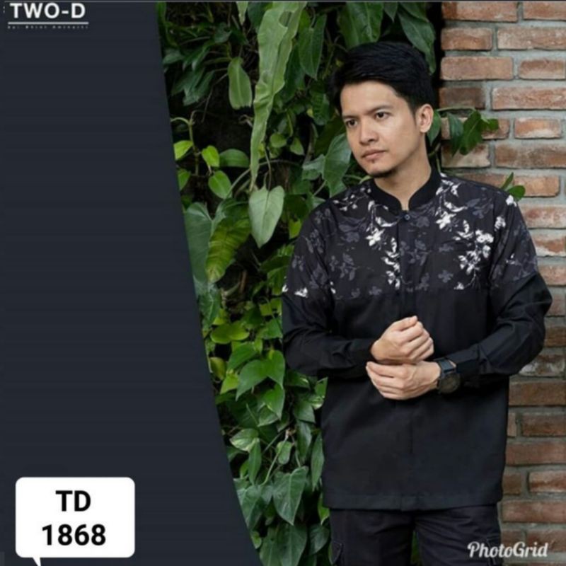 Kemeja Koko Pria Lengan Panjang TD1868 TWO-D BY DHINI AMINARTI ORIGINAL