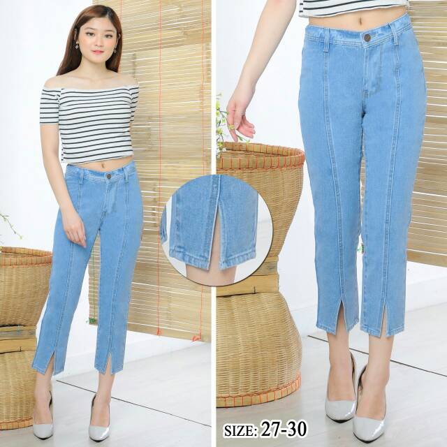 MC girl Celana Jeans Boyfriend 7/9 / Celana 7/9 / Celana Boyfriend / Celana Jeans Kulot/Celana Lepis