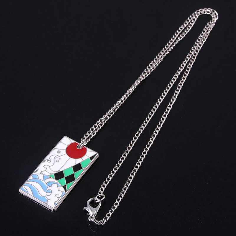 Fancyqube Anime Demon Slayer Necklace Kimetsu No Yaiba Cosplay Pendant Necklace Fashion Cartoon Chain Choker Accessories Gifts|Pendant Necklaces