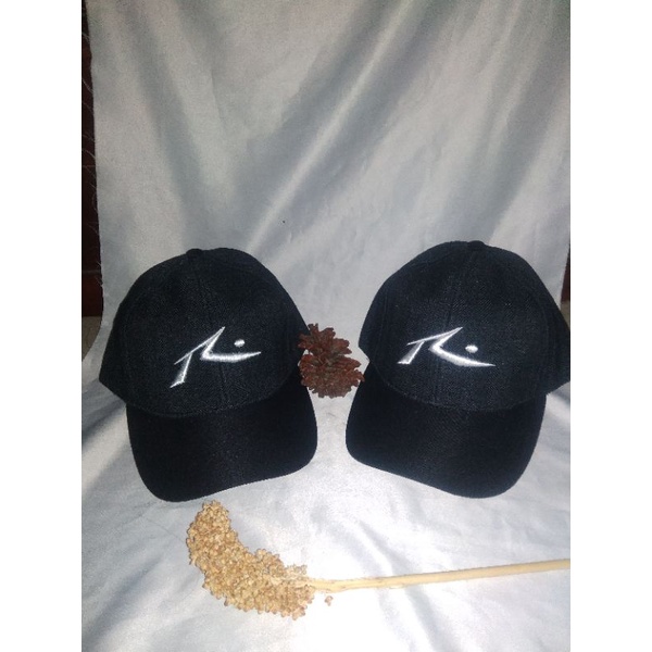 Topi baseball pria logo R