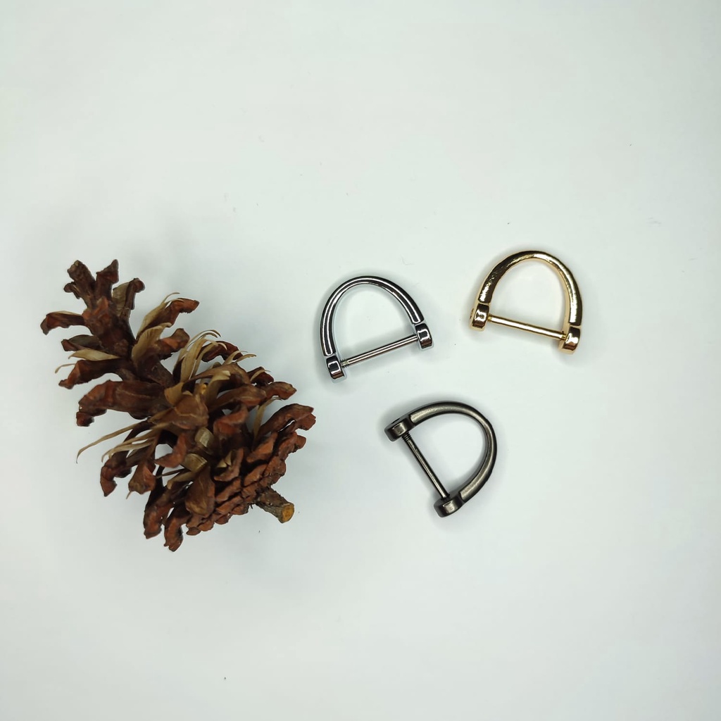 D Ring Buckle Alloy dengan Skrup drat Gantungan Carabiner Kunci Tas Accesories