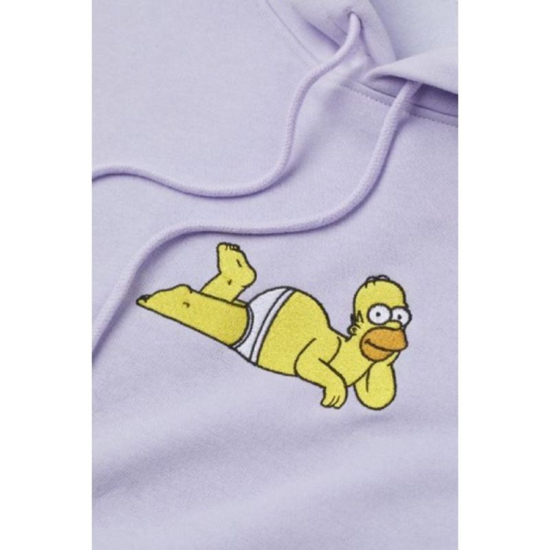 Hoodie H&amp;m The Simpsons Papa Lilac Purple HnM Wanita Cewek Pria Free Paper Bag