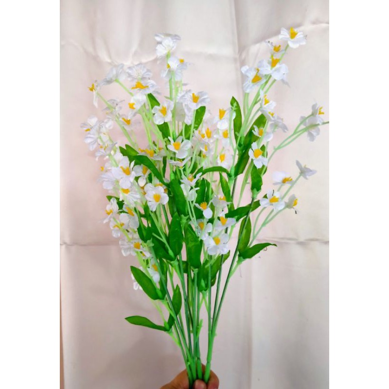 Bunga forget me not plastik Room Decor